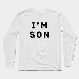 i'm son | Black color Long Sleeve T-Shirt